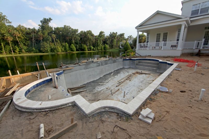 Inground Pool Installation detail
