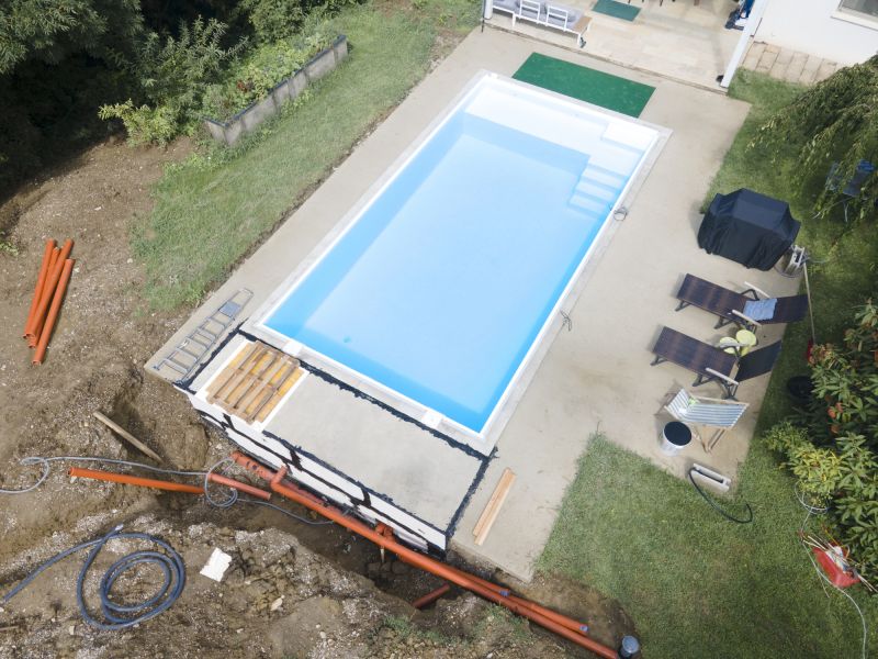 Inground Pool Installation detail
